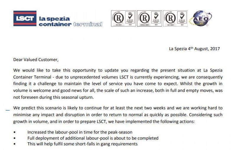 LSCT Customer Advisory – Yard Management